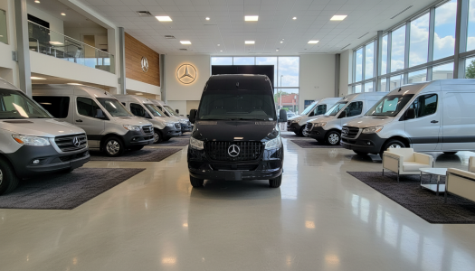Firefly_Gemini Flash_Replace the background with a luxury mercedes showroom with other silver Mercedes Spr 435299